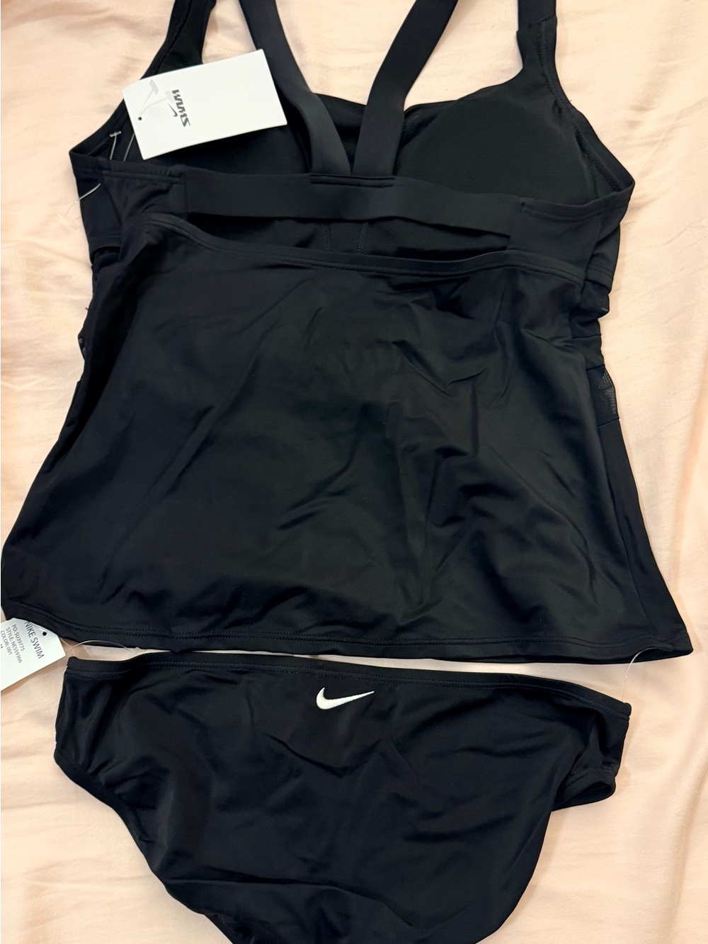 Nike Black Tankini Swim Top and Bikini Bottoms